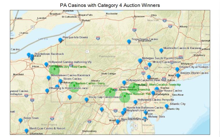 Pennsylvania: Category 4 Casino License Assessments